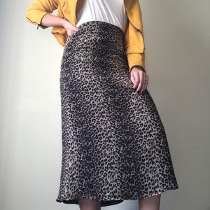 Late 90s/early 00s cheetah print skirt